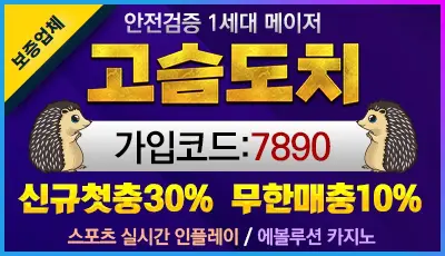 안전놀이터 고슴도치