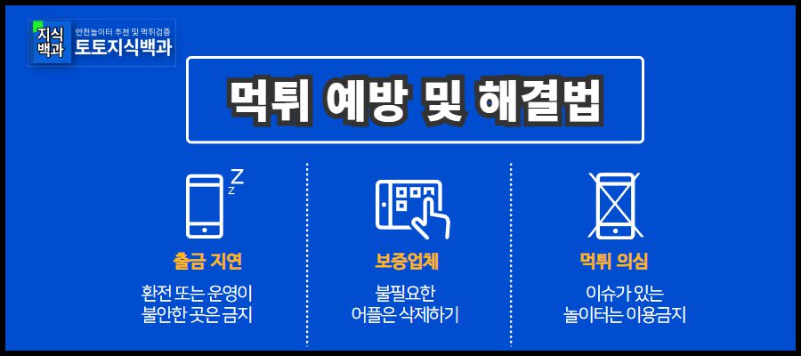 먹튀사고 예방 및 해결책