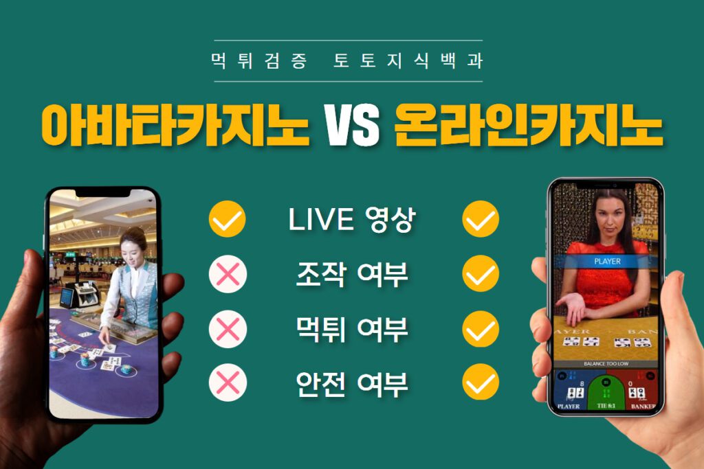 아바타카지노 VS 온라인카지노