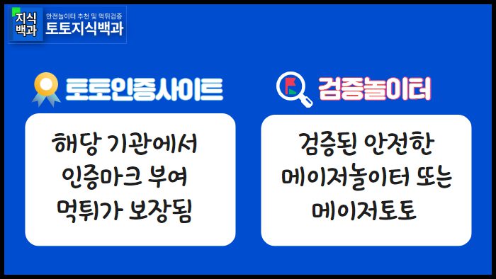 토토인증사이트와 검증놀이터의 차이