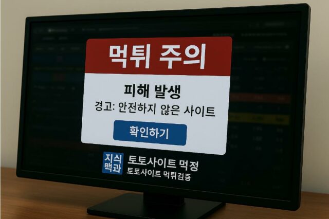 먹튀사이트 피해 예방을 위한 가이드