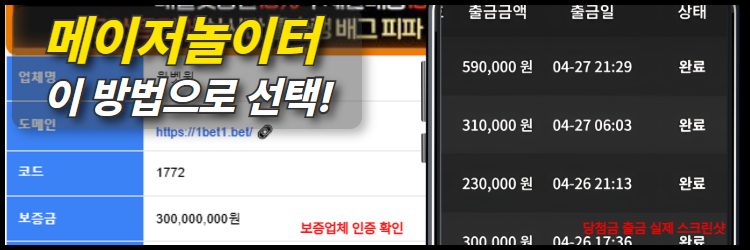 안전한 메이저놀이터 선택 기준과 검증 방법