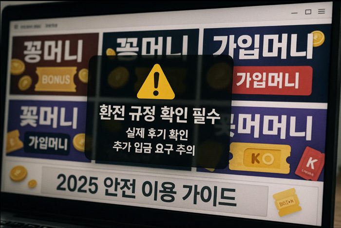 꽁머니와 가입머니는 무료의 기회라 안전할까요?