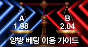 양방-베팅-가이드와 이용법을 소개 합니다.